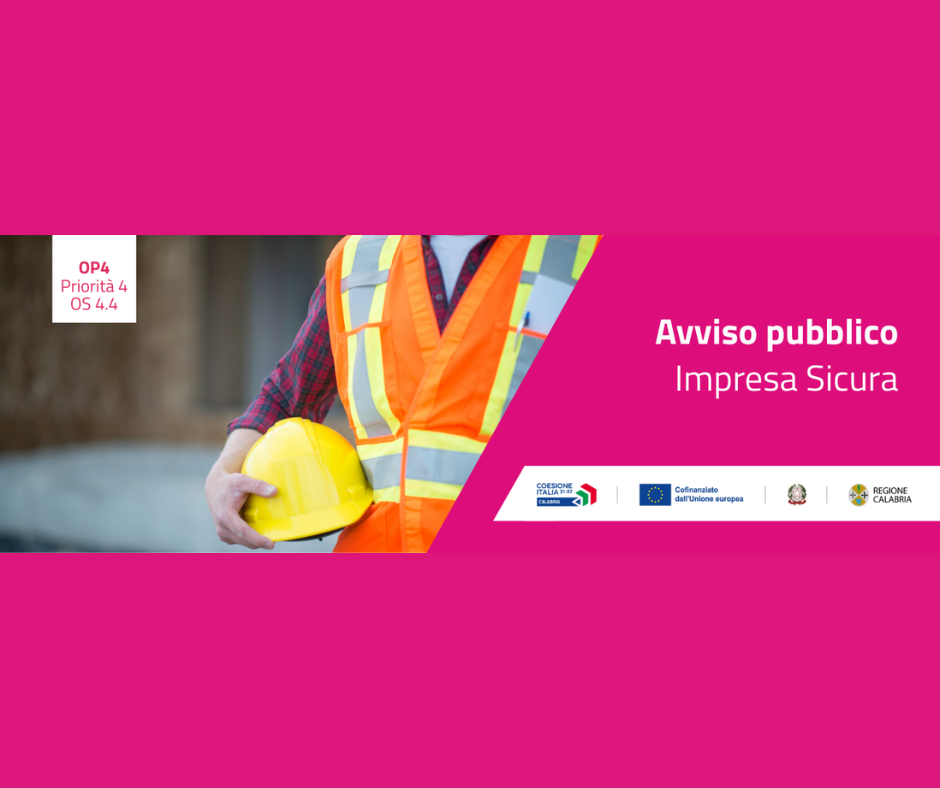 Avviso pubblico – Impresa sicura
